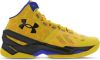 Under Armour Uniseks basketbalschoenen Curry 2 Bang Staaltown Goud/Taxi/Team Royal 42.5 online kopen