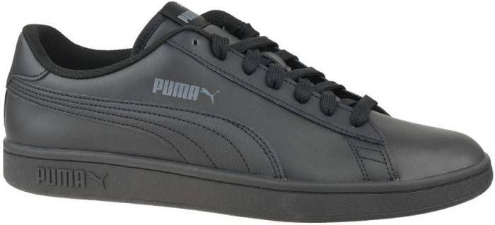 Puma Smash v2 L leren sneakers zwart online kopen