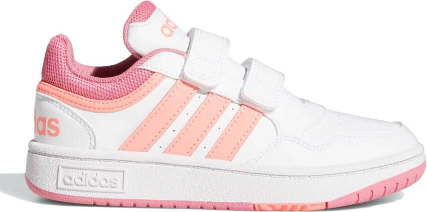 Adidas hoops 3.0 sneakers wit/roze kinderen online kopen
