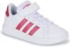 Adidas grand court 2.0 sneakers wit/roze kinderen online kopen