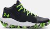 Under Armour Unisex basketbalschoenen Jet '21 Zwart/Wit/Lime Surge 44.5 online kopen